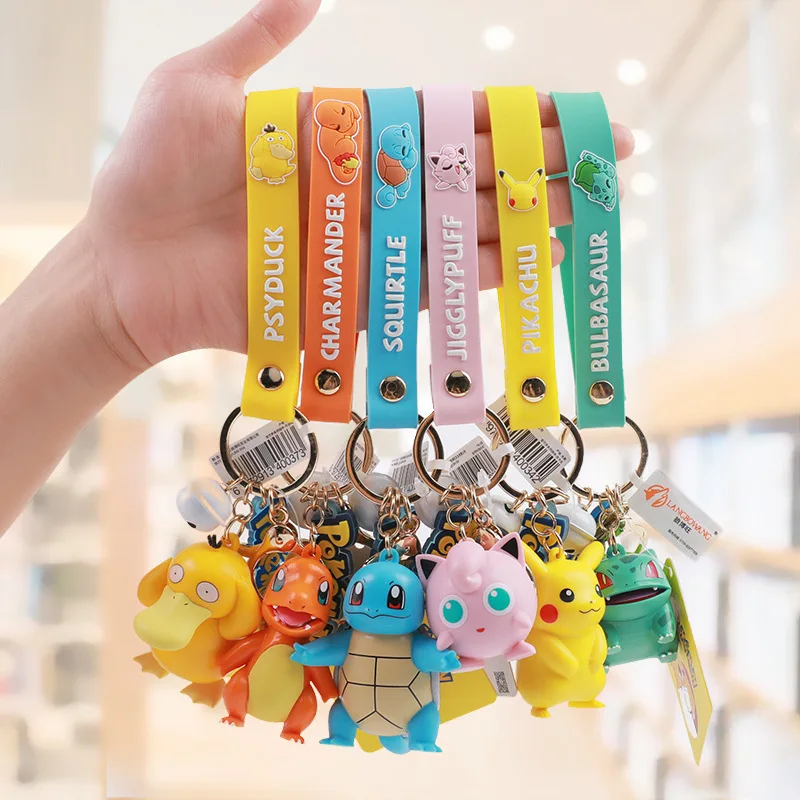 Car Accessories Xmas Gifts - 포켓몬 키 체인 애니메이션 귀여운 피카추