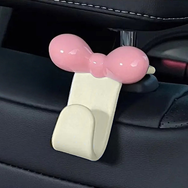 Car Accessories For Road Trip - 미니멀리스트 보우 자동차 뒷좌석 걸이형 후크,