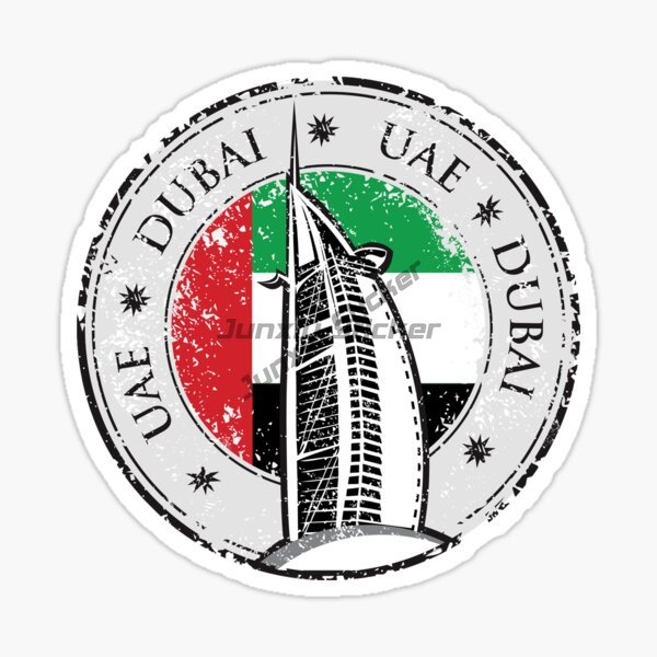 Car Accessories Dubai - UAE 두바이 원형 국기 엠블럼 및