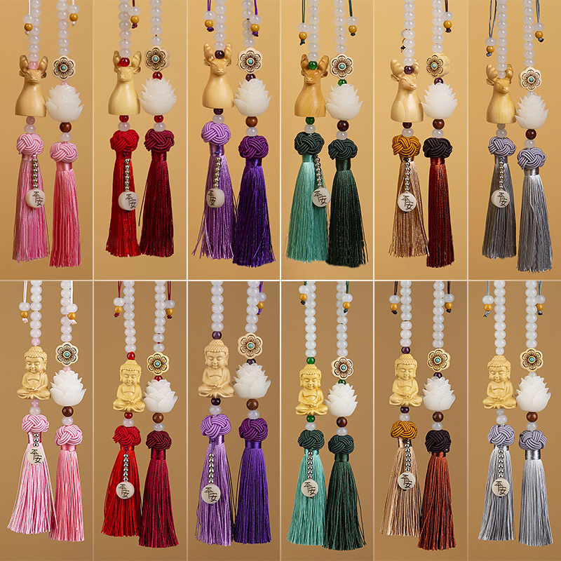 Car Accessories Xmas Gifts - 중국 스타일 행운의 나무 조각 부처상