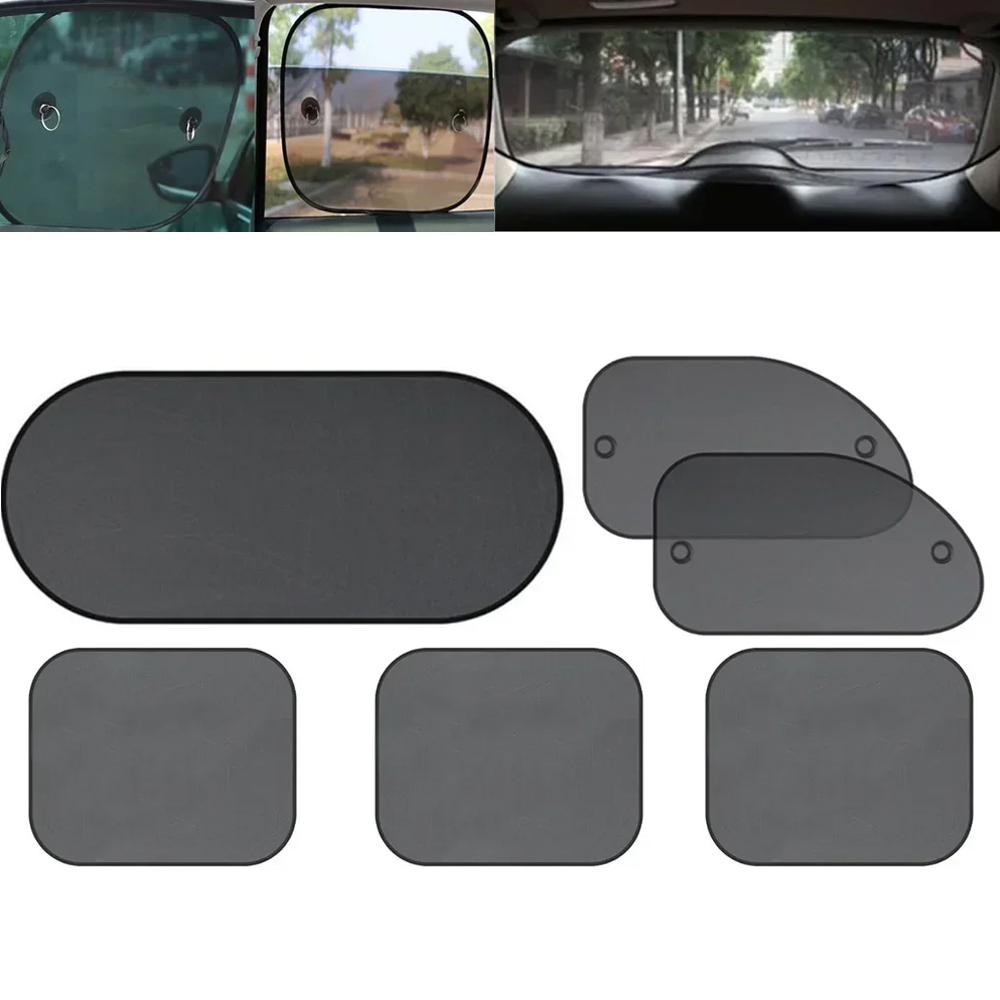 Car Accessories Inside - 1세트 블랙 윈도우 커튼 사이드 글래스