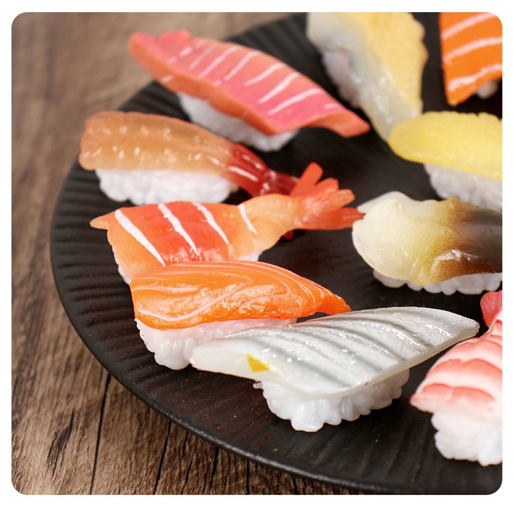 Car Accessories Xmas Gifts - 일본 스시 모형 키체인 재미있는 PVC