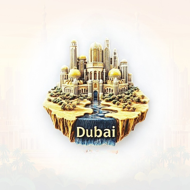 Car Accessories Dubai - 두바이 오아시스 냉장고 자석 - 3D