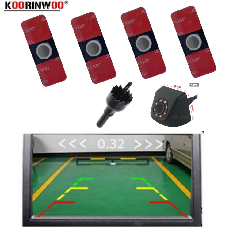 Car Accessories In India - 차량 센서 키트 16.5MM 파크트로닉 액세서리