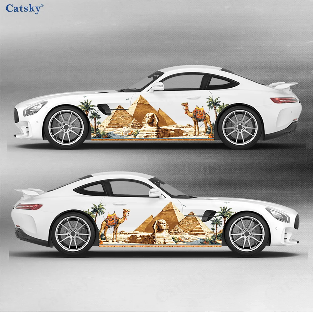 Car Accessories Egypt - 사막 이집트 피라미드 및 낙타 자동차