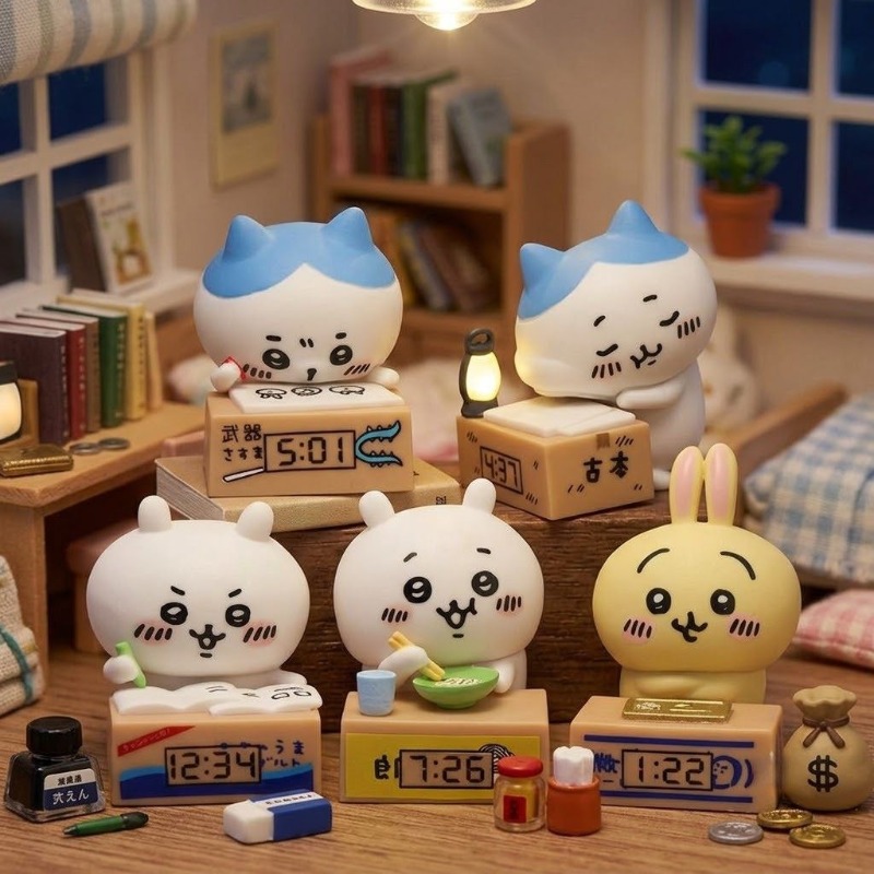 Car Accessories Inside - Hachiware Usagi 만화 알람 시계 인형
