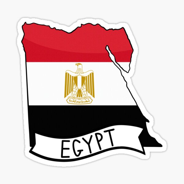 Car Accessories Egypt - 플래그 비닐 스티커 포함 이집트 지도,