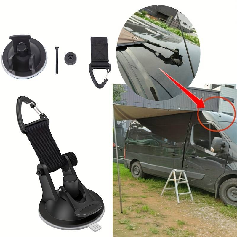 Car Accessories Inside - 4개입 모터홈 차량 흡착컵 앵커 고정