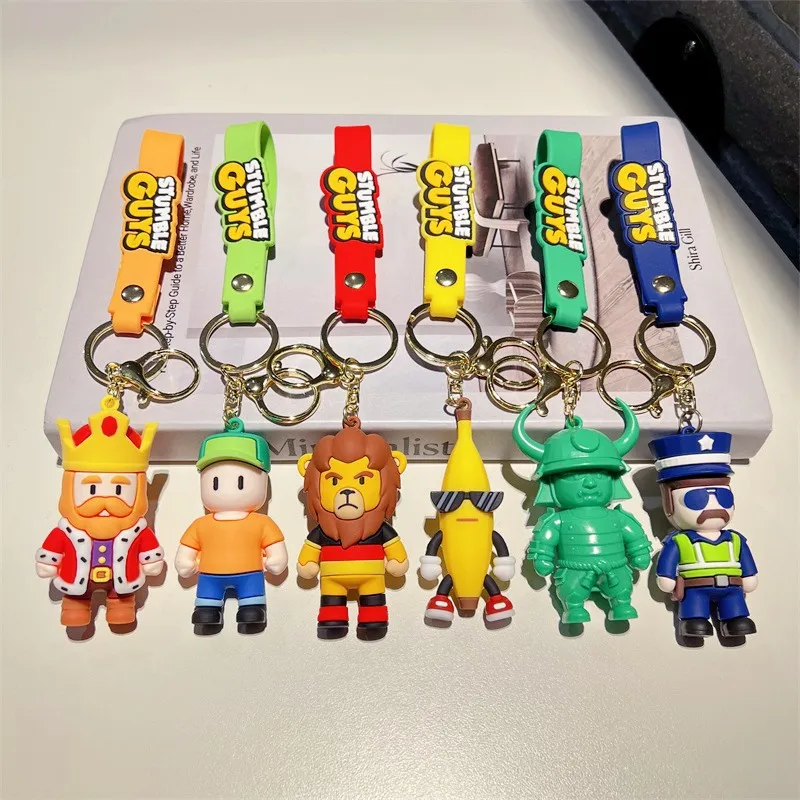 Car Accessories Xmas Gifts - 게임 스텀블 가이즈 주변기기 키체인 귀여운