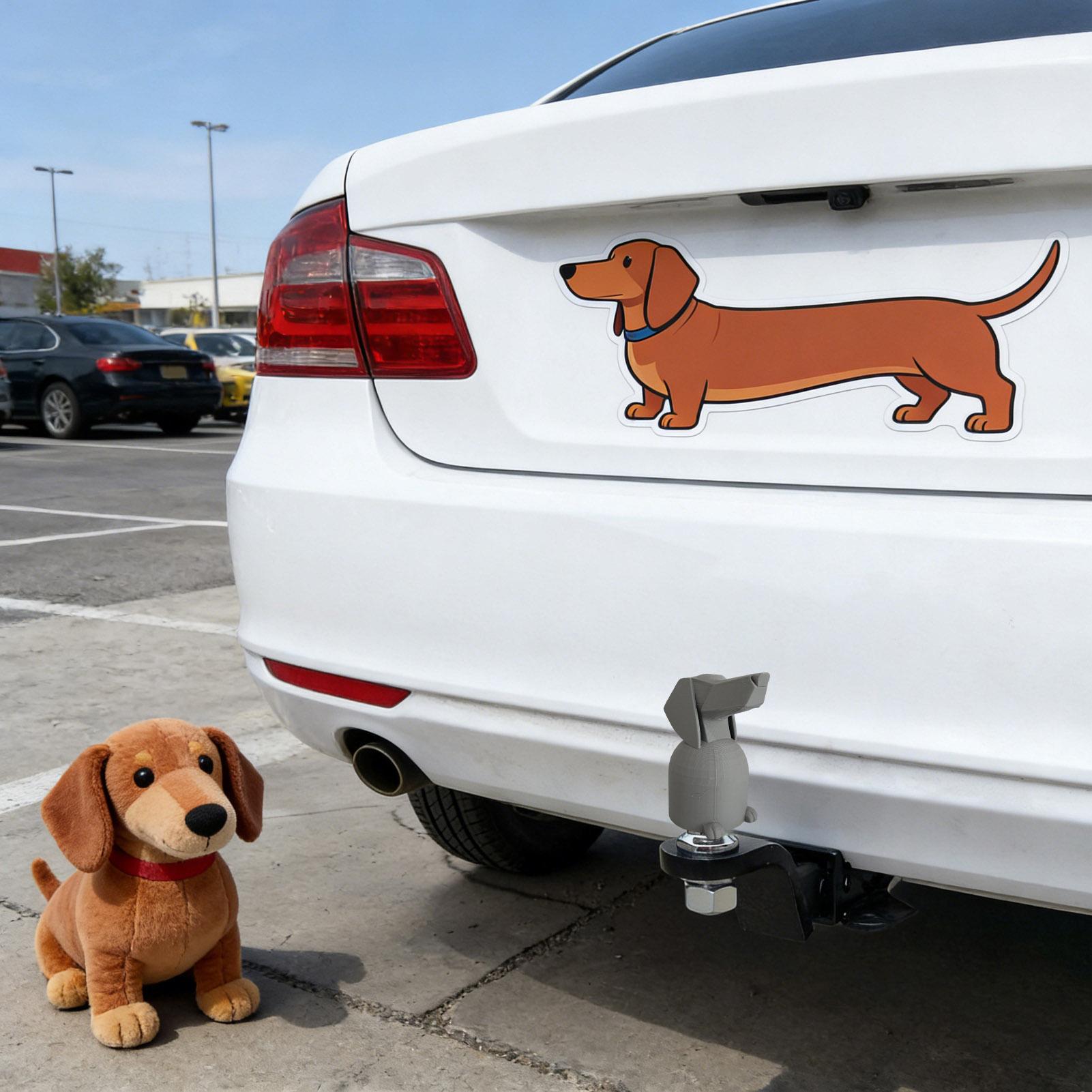 트레일러 히치 커버 닥스훈트 견인 고리 장식 캡 재미있 - Car Accessories For Road Trip 리뷰 및 가격