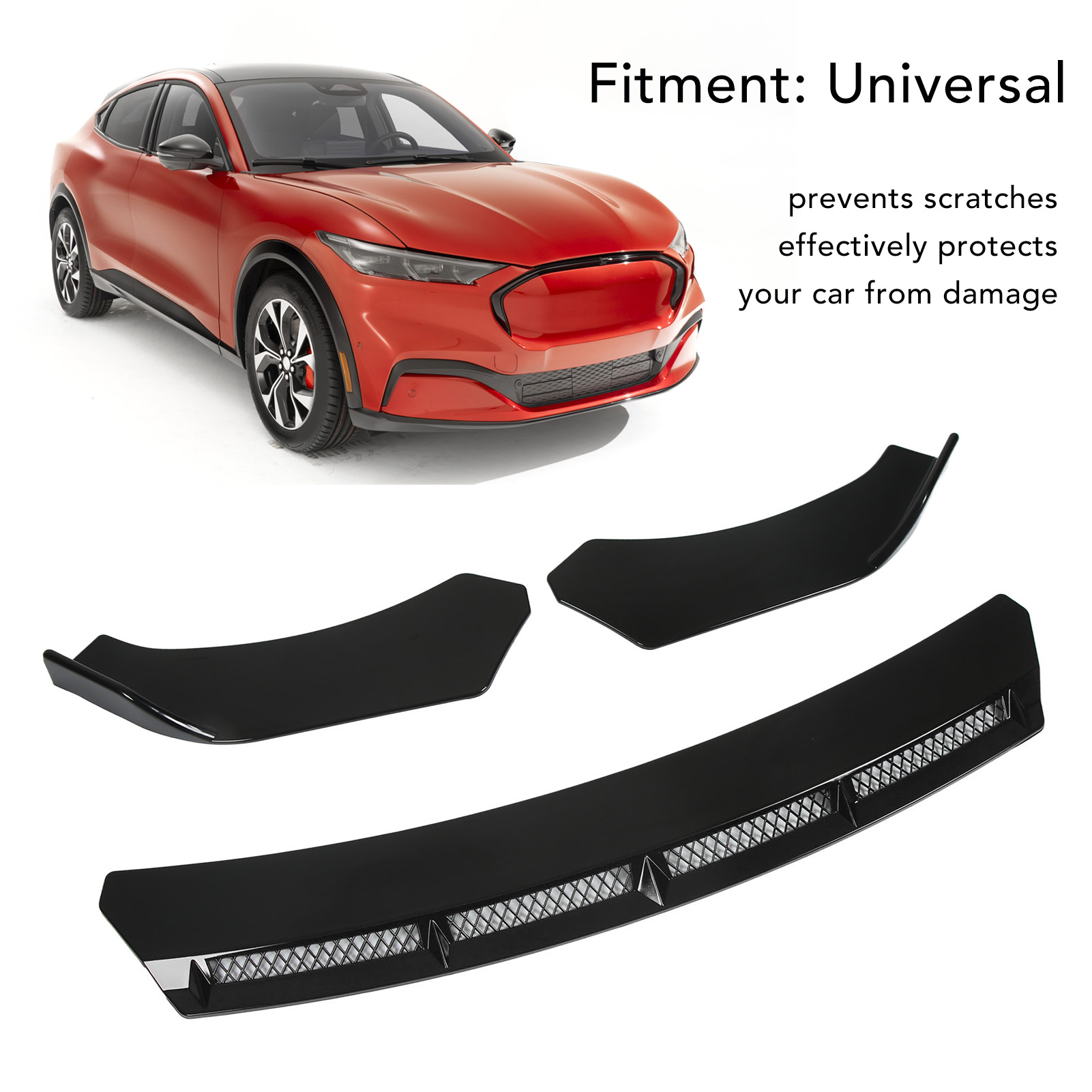 3피스 자동차 프론트 범퍼 립 스포일러 윙, 자동차 프 - Car Accessories Lipa 리뷰 및 가격
