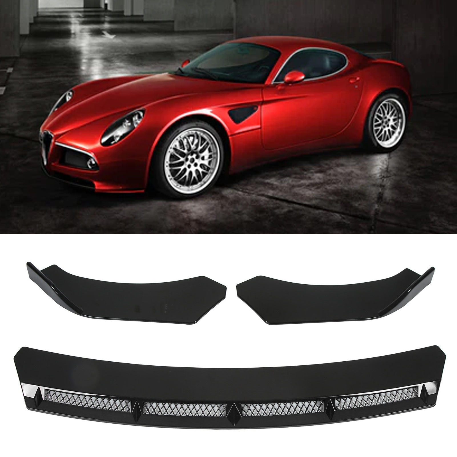 3피스 자동차 프론트 범퍼 립 스포일러 윙, 자동차 프 - Car Accessories Lipa 리뷰 및 가격