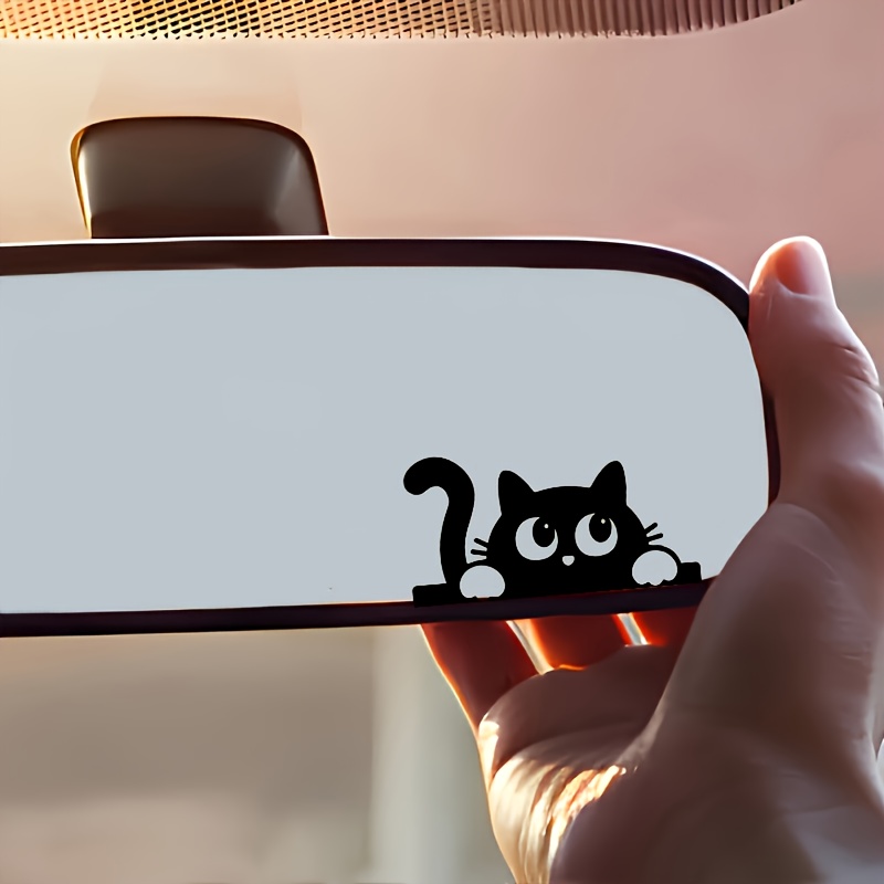 귀여운 고양이 자동차 백미러 스티커 사이드 윈도우 재미 - Car Accessories Xmas Gifts 리뷰 및 가격
