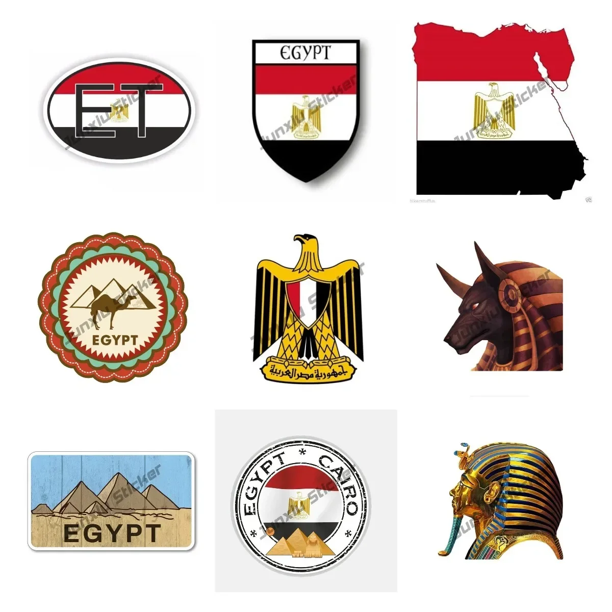 이집트 국기 데칼 스티커, 이집트 여행 피라미드 파라오 - Car Accessories Egypt 리뷰 및 가격