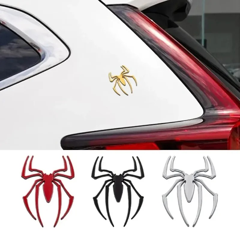 3D 금속 자동차 스티커, 거미 자동차 로고, 크롬 배 - Car Accessories Exterior 리뷰 및 가격