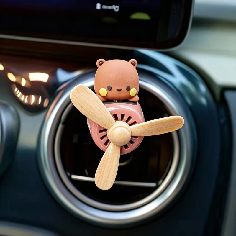 핫 카툰 부부 이어 피규어 에어플레인 파일럿 자동차 방 - Car Accessories Perfume 리뷰 및 가격