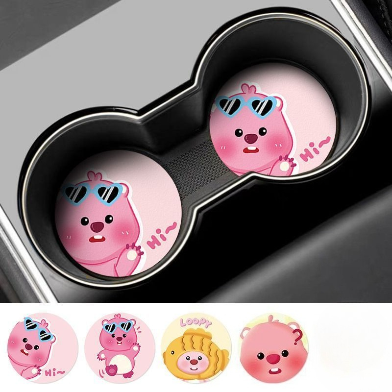 루피 크리에이티브 만화 자동차 코스터 (남아, 여아용) - Car Accessories Inside 리뷰 및 가격