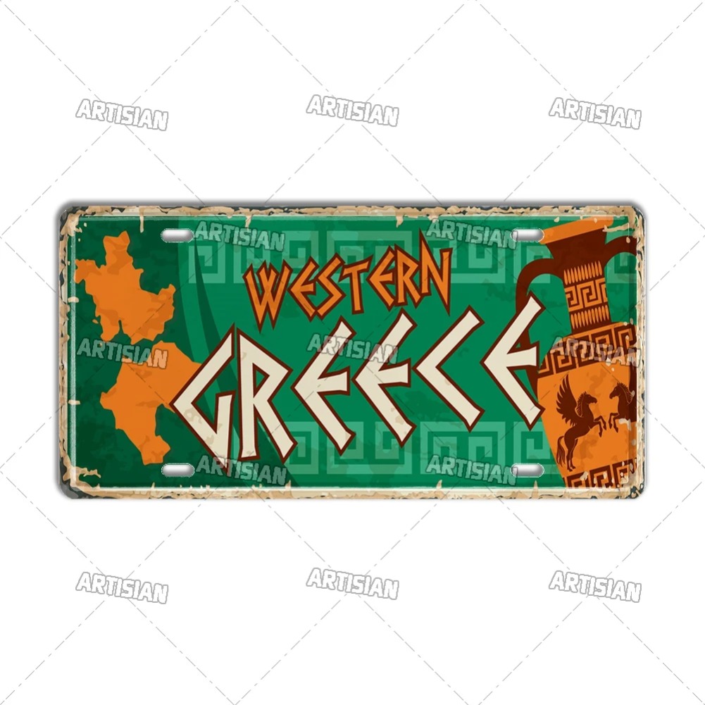 Artisian 그리스 도시 주 금속 간판 이집트 랜드 - Car Accessories Egypt 리뷰 및 가격