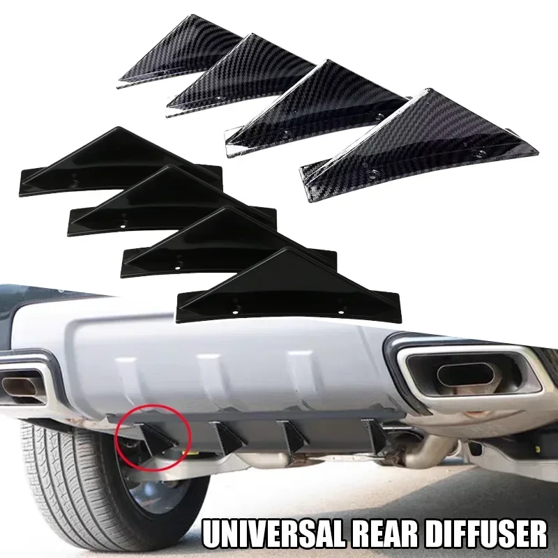 유니버셜 4피스 자동차 리어 범퍼 립 디퓨저 샤크핀 카 - Car Accessories Lipa 리뷰 및 가격