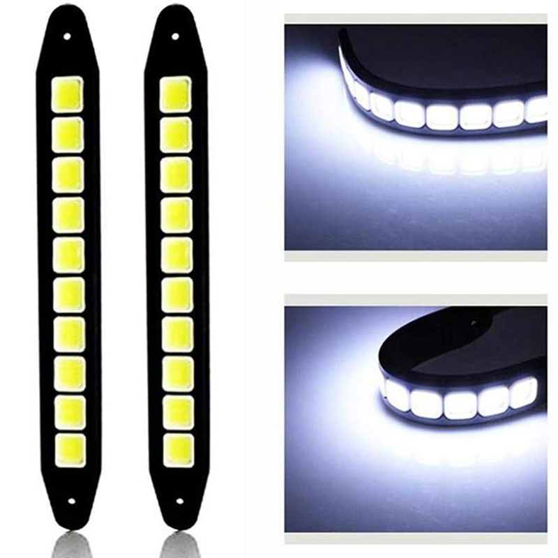 1/2pcs DRL COB 자동차 LED 주간 러닝 라 - Car Accessories For Road Trip 리뷰 및 가격