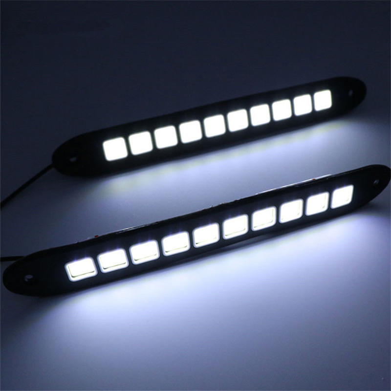 1/2pcs DRL COB 자동차 LED 주간 러닝 라 - Car Accessories For Road Trip 리뷰 및 가격