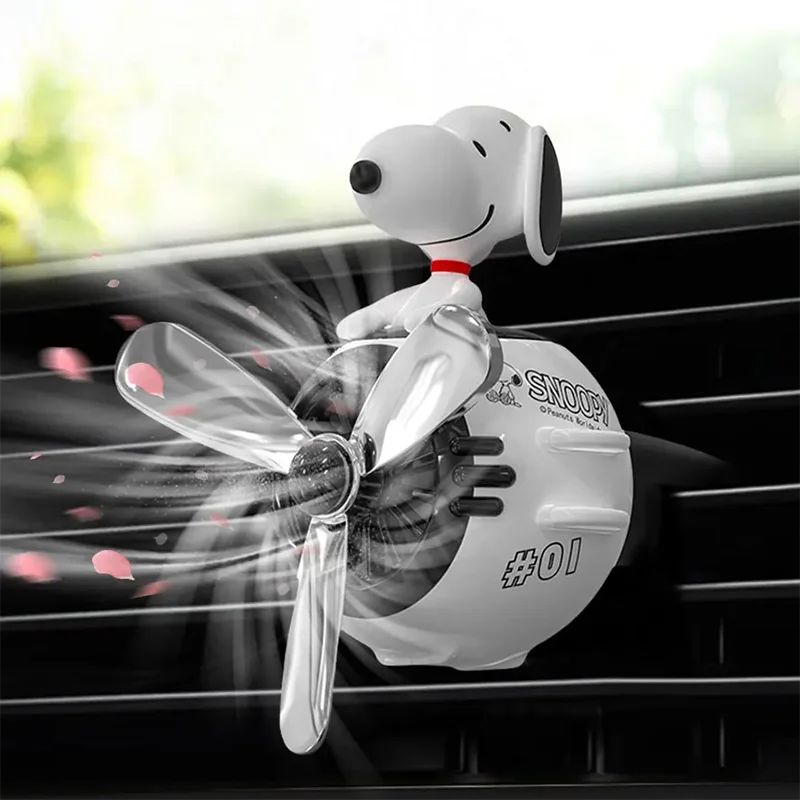 귀여운 파일럿 스누피 자동차 아로마테라피 만화 에어프레 - Car Accessories Perfume 리뷰 및 가격