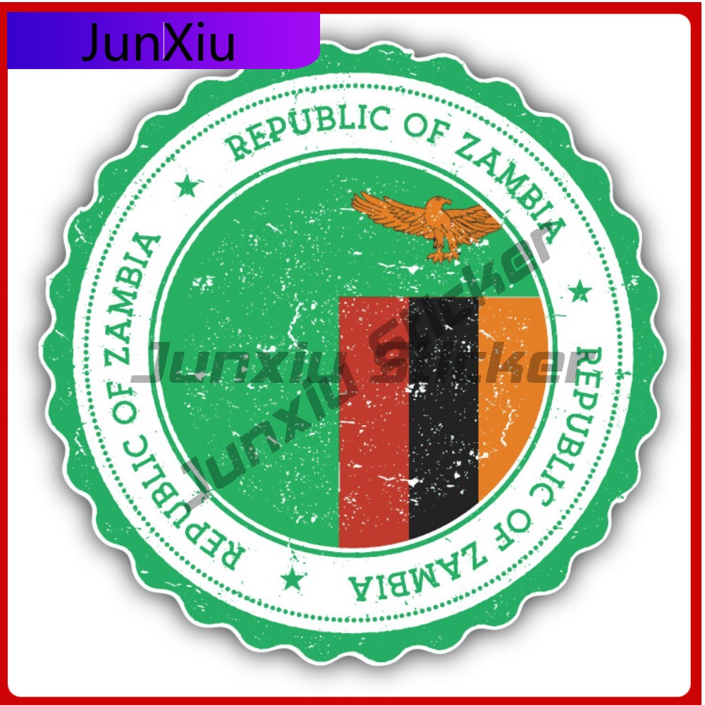 잠비아 그런지 월드 플래그 스탬프 자동차 데칼 범퍼 스 - Car Accessories Zambia 리뷰 및 가격