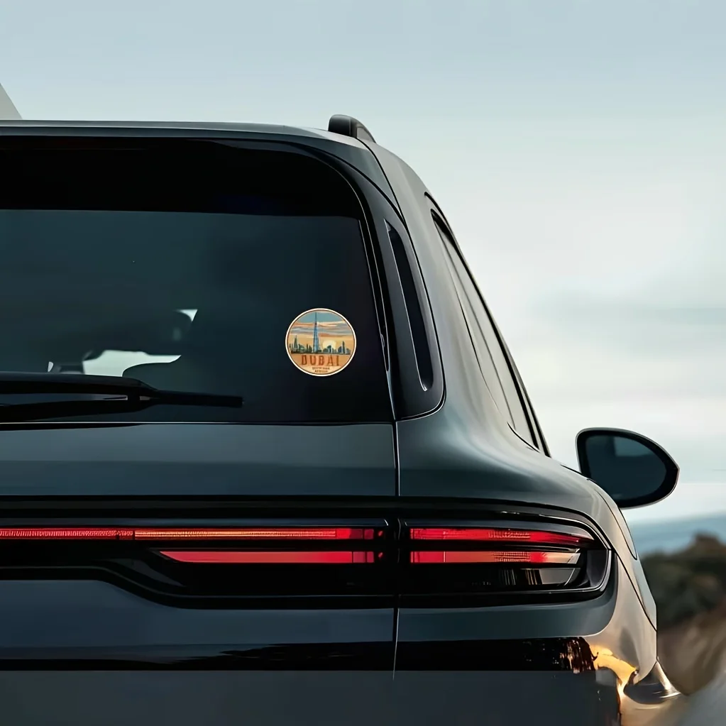 1개 무광 두바이 UAE 만화 기념품 비닐 스티커 자동 - Car Accessories Dubai 리뷰 및 가격