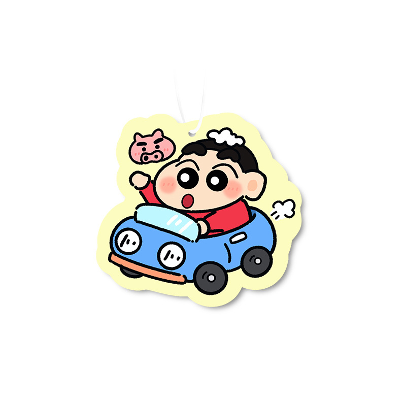 귀여운 신짱 자동차 방향제, 룸미러 장식용 향기 카드, - Car Accessories Perfume 리뷰 및 가격