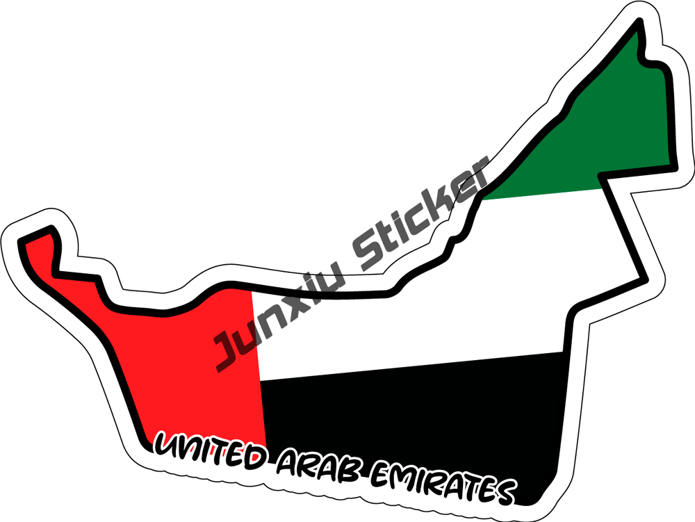 아랍 에미리트 국기 지도 데칼, 홈 프라이드, 두바이  - Car Accessories Dubai 리뷰 및 가격
