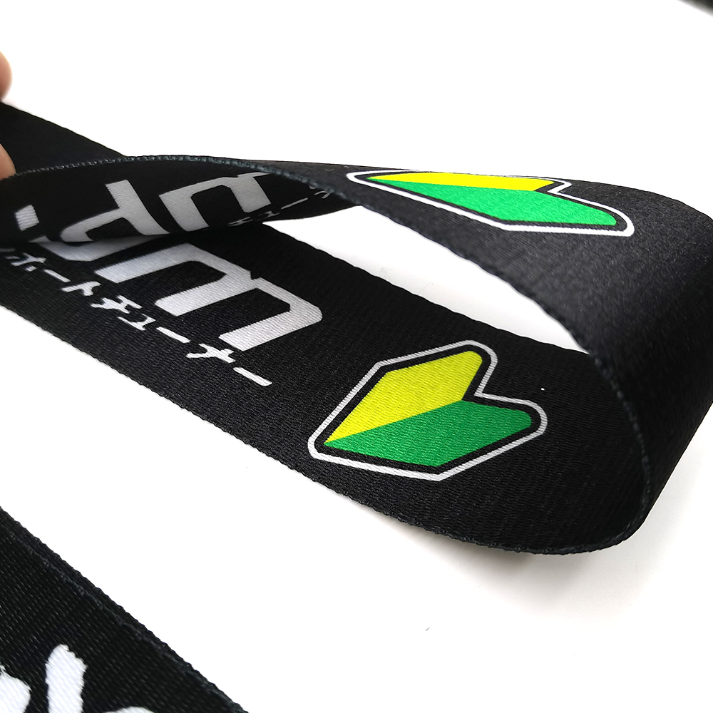 1PC 유니버설 JDM 트레일러 훅 스트랩 짧은 나일론 - Car Accessories Jdm 리뷰 및 가격